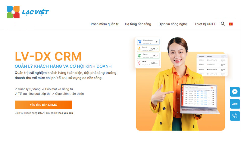 phần mềm quản lý khách hàng CRM 