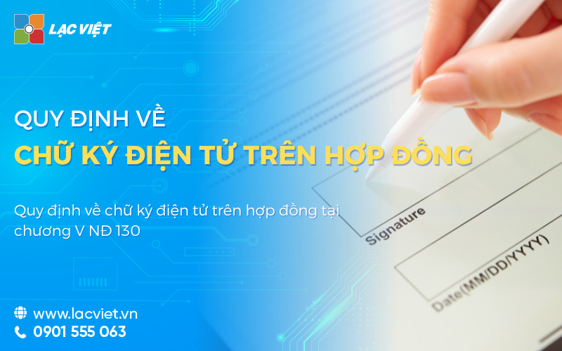 quy định về chữ ký điện tử trên hợp đồng