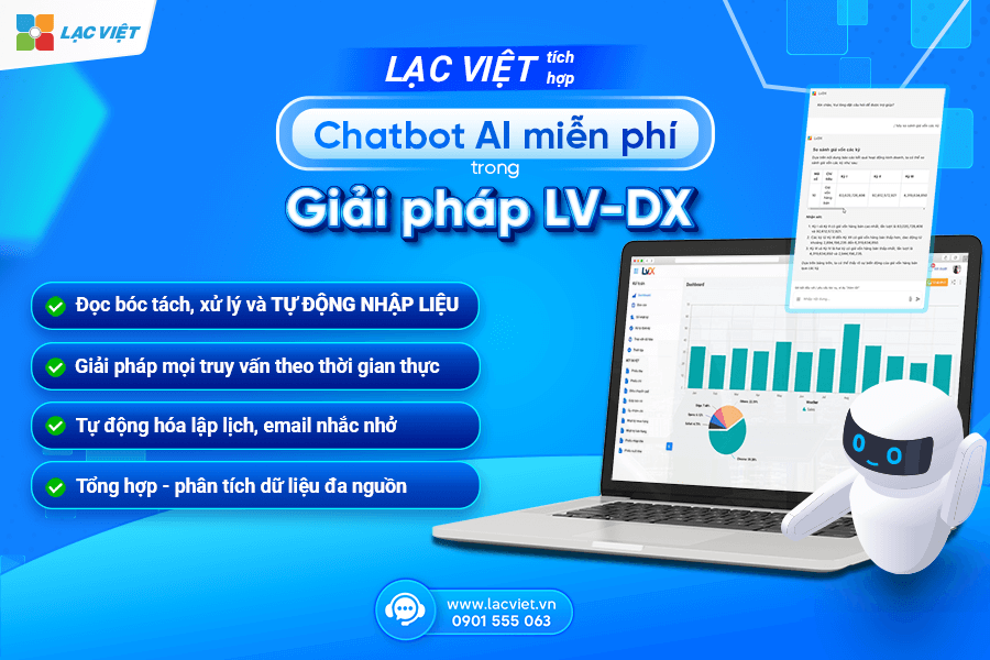 Lạc Việt ra mắt trợ lý ảo - Chatbot AI tích hợp trong giải pháp LV-DX