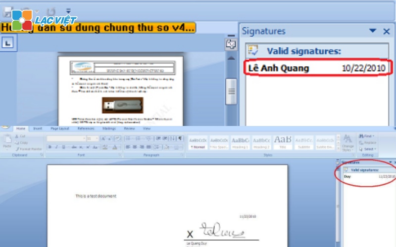 ký số trên file word