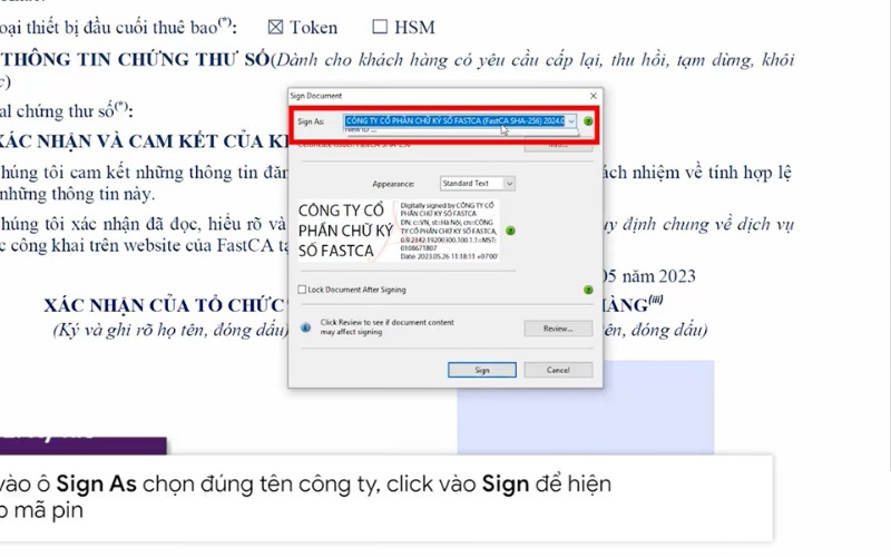 ký chữ ký sô trên file pdf