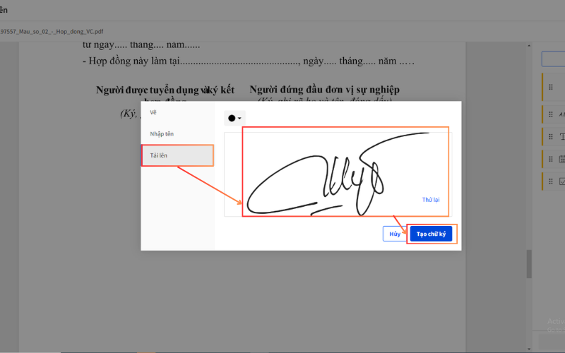 ký số trên file pdf