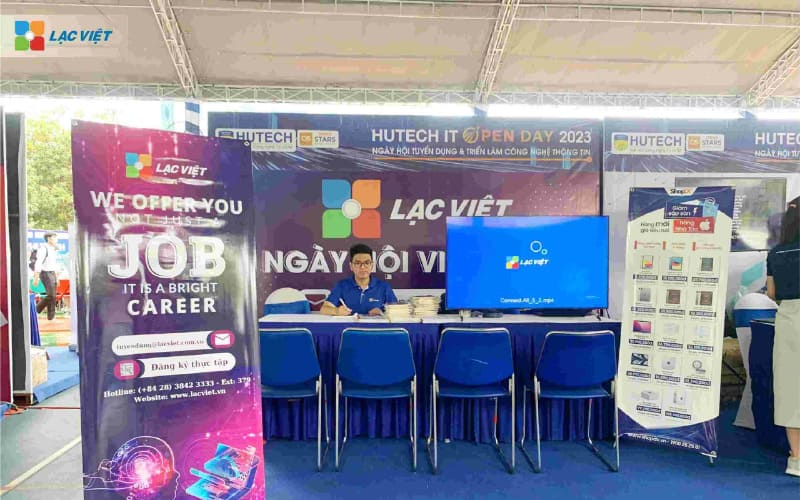 Lạc Việt tham gia ngày hội Hutech IT Openday 2023