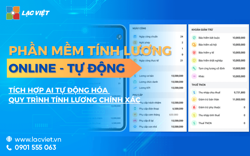 10 Phần mềm tính lương online UY TÍN chuyên nghiệp 2024