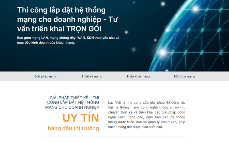 Đơn vị thi công mạng LAN uy tín