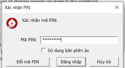 cách ký chữ ký số trên file excel