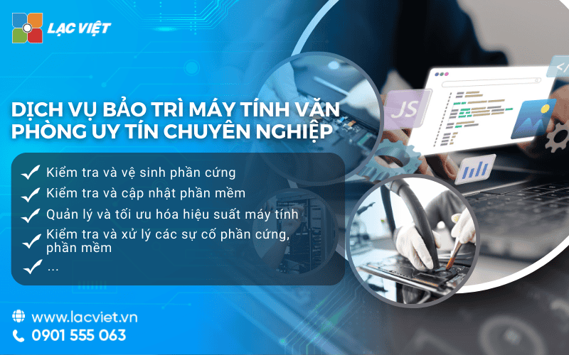 Dịch vụ bảo trì máy tính văn phòng uy tín chuyên nghiệp