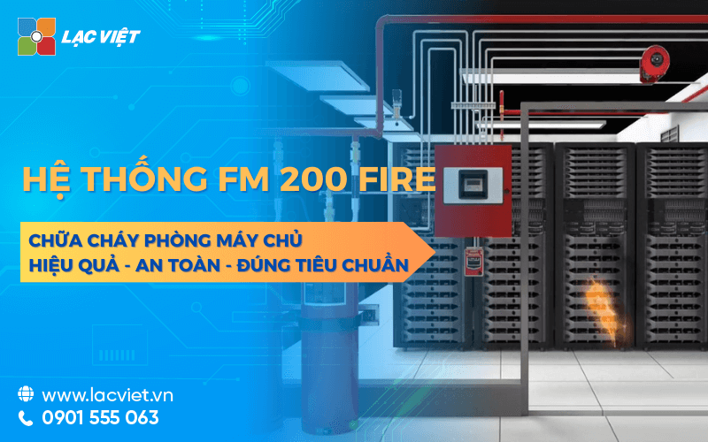 Hệ thống FM 200 Fire Suppression System chữa cháy PCCC phòng máy chủ HIỆU QUẢ