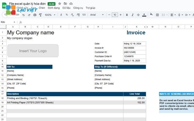 file excel quản lý hồ sơ dự án​