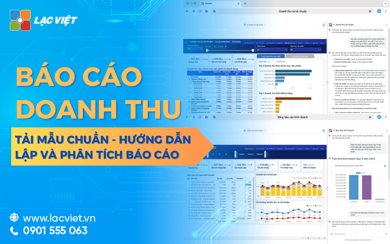 Báo cáo doanh thu - Tải Mẫu Chuẩn, Lập và ứng dụng AI phân tích doanh số hiệu quả