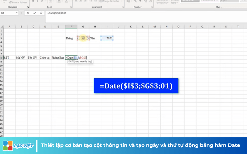 Cách làm bảng chấm công trên excel