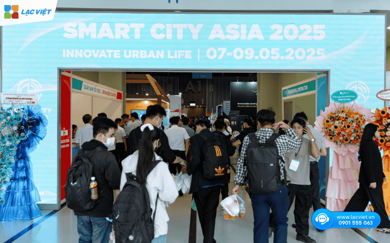 Lạc Việt tham dự Triển lãm Smart City Asia 2025 với tư các gian hàng triển lãm