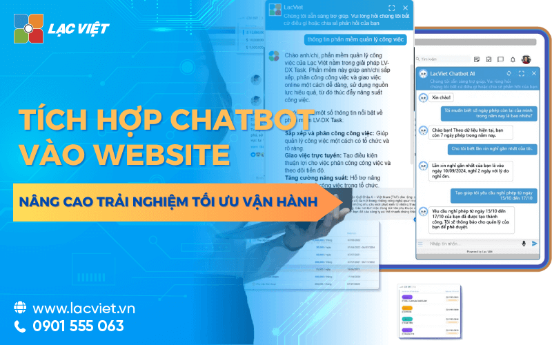 Tích hợp Chatbot vào Website nâng cao trải nghiệm khách hàng và tối ưu vận hành doanh nghiệp