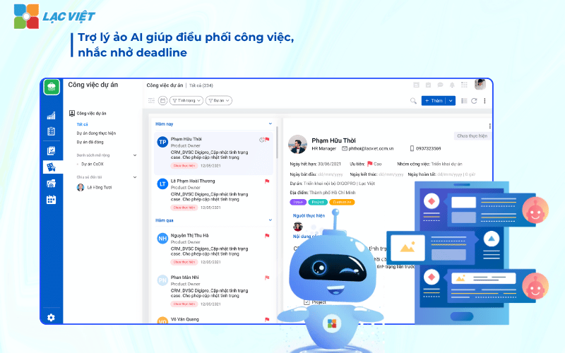 Trợ lý ảo AI giúp điều phối công việc, nhắc nhở deadline