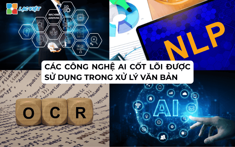 Các công nghệ AI cốt lõi được sử dụng trong xử lý văn bản