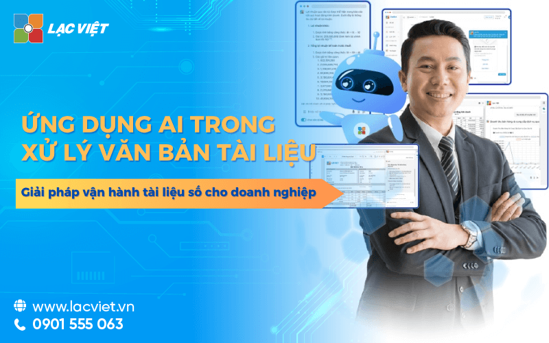 Ứng dụng AI trong xử lý văn bản giải pháp vận hành tài liệu số cho doanh nghiệp