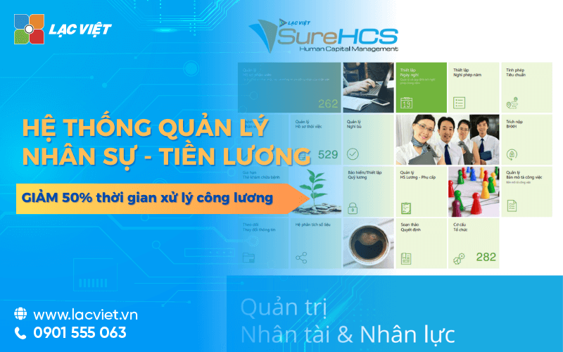 Hệ thống quản lý nhân sự tiền lương giảm 50% thời gian xử lý công lương