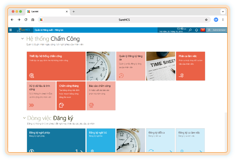 Phần mềm nhân sự LV SureHCS