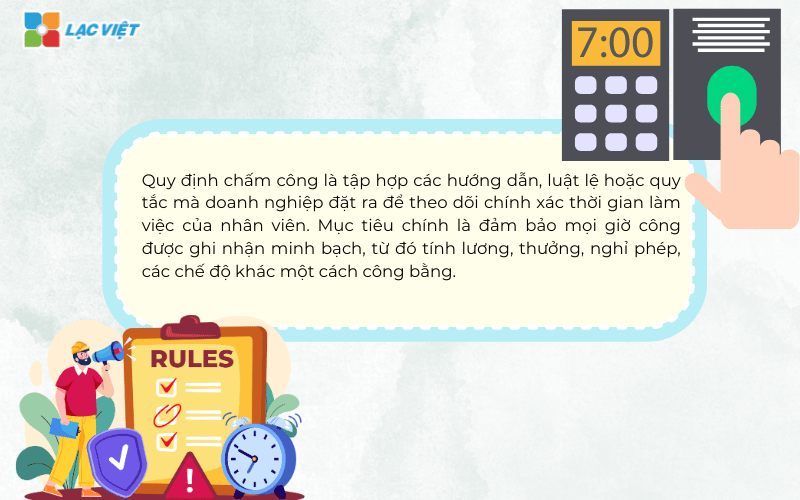 Quy định chấm công