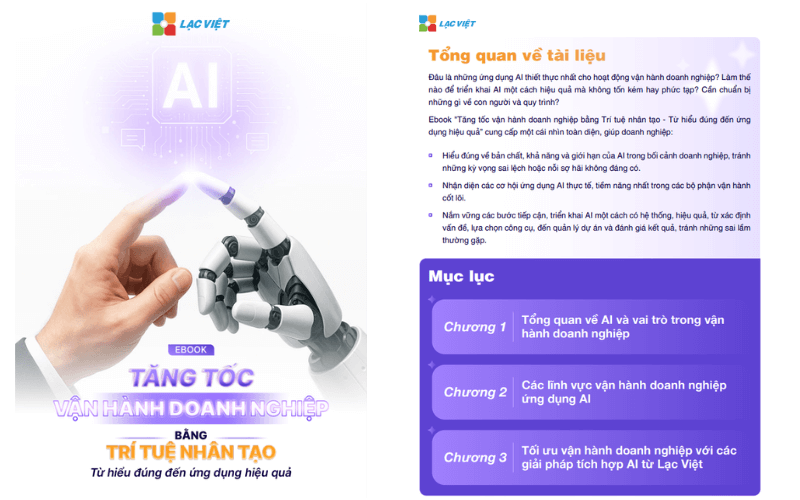 Ebook tăng tốc vận hành doanh nghiệp với AI