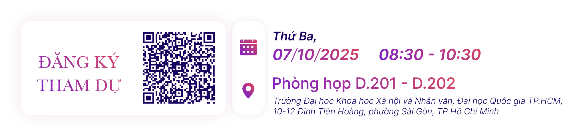thời gian và địa điểm