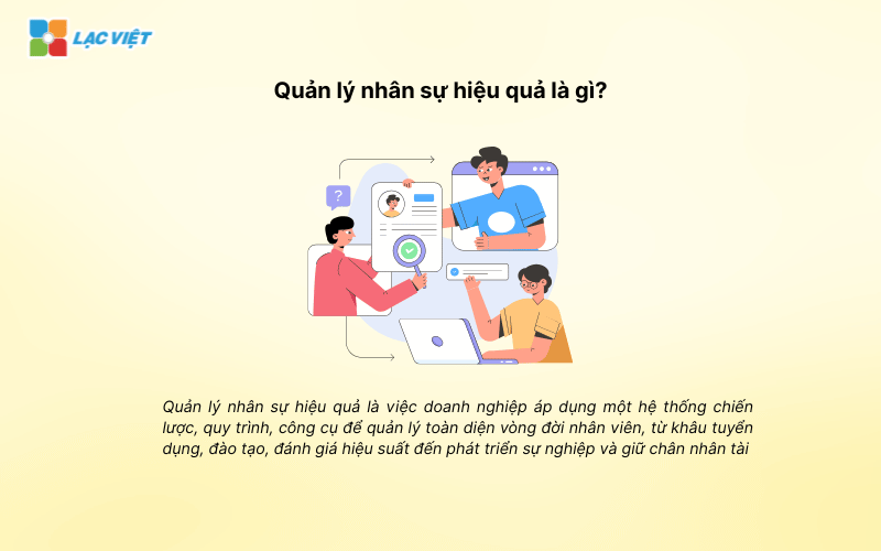 Cách quản lý nhân sự hiệu quả