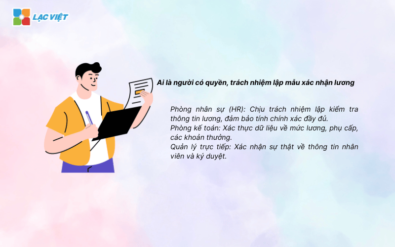 Mẫu xác nhận bảng lương