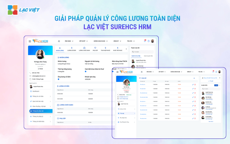 Giải pháp quản lý công lương toàn diện Lạc Việt SureHCS HRM