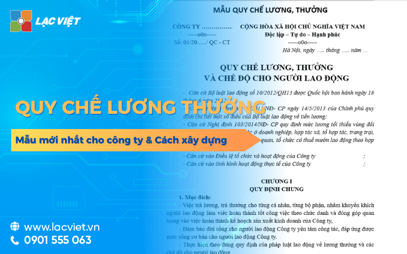 Mẫu quy chế lương thưởng mới nhất cho công ty & Cách xây dựng