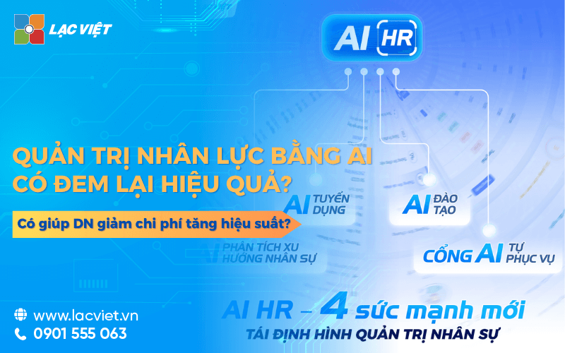 Quản trị nguồn nhân lực bằng AI có giúp DN giảm chi phí tăng hiệu suất?