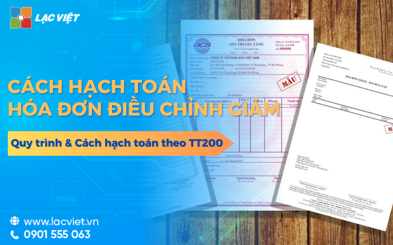 Hạch toán hóa đơn điều chỉnh giảm thuế GTGT theo chuẩn TT200