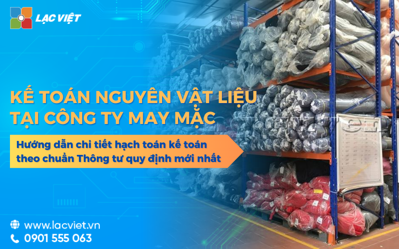 Chi tiết hạch toán kế toán nguyên vật liệu tại công ty may mặc