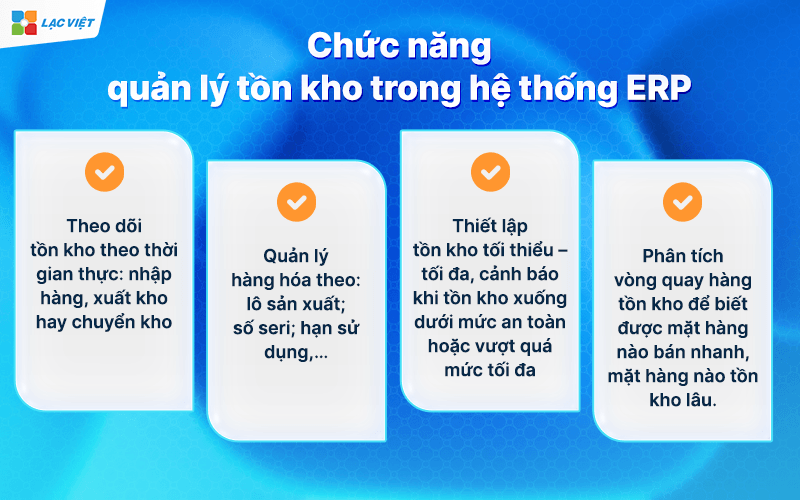 chức năng của erp