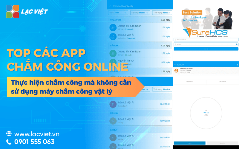 Top các App chấm công online được ưa chuộng nhất hiện nay