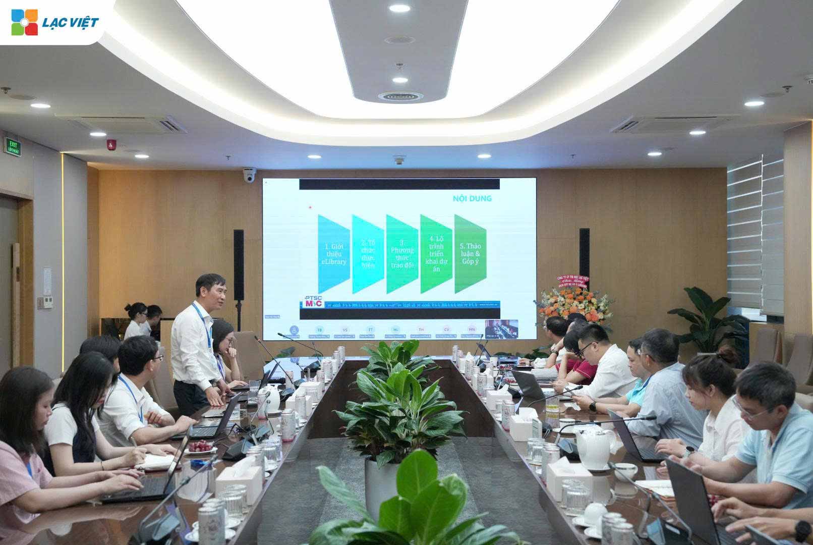 PTSC M&C triển khai dự án thư viện điện tử chuẩn hóa quản trị hồ sơ cùng Lạc Việt