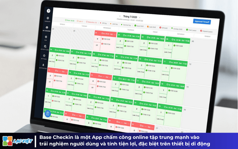 App chấm công online