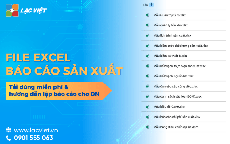 File mẫu báo cáo sản xuất chuẩn & hướng dẫn lập báo cáo cho DN