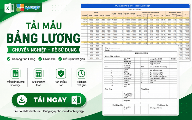 Mẫu file quản lý nhân sự bằng excel