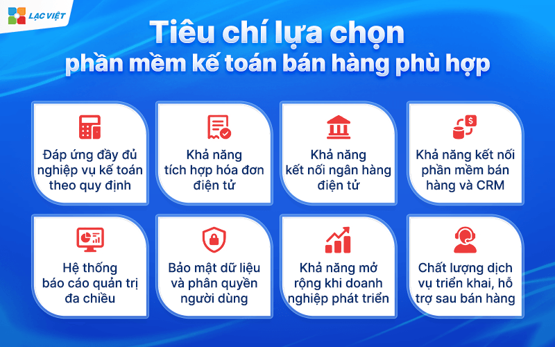 Tiêu chí lựa chọn phần mềm kế toán bán hàng phù hợp