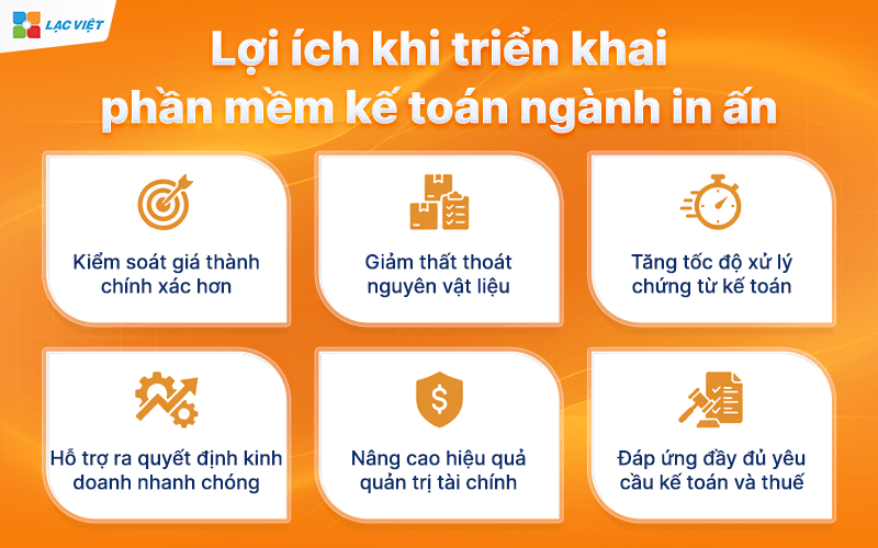 Lợi ích khi triển khai phần mềm kế toán ngành in ấn