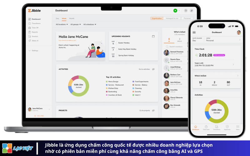 App chấm công online