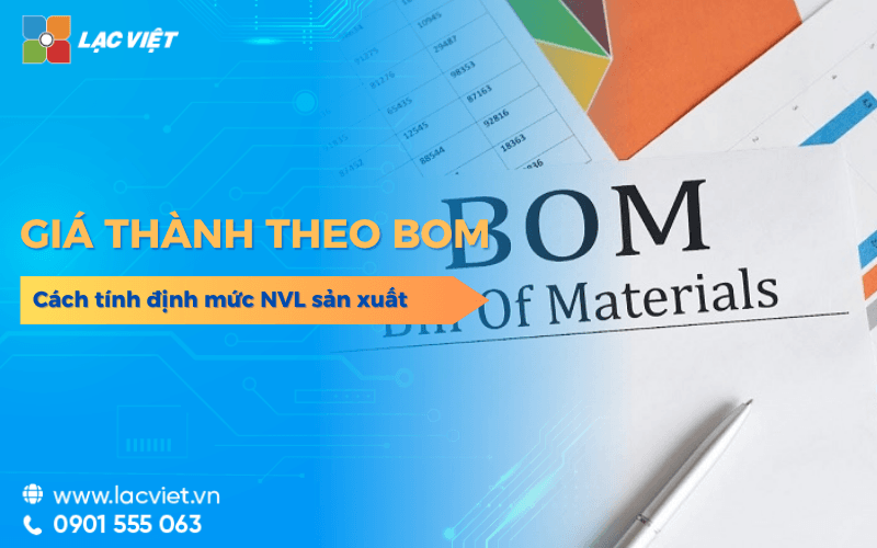 Giá thành theo BOM: Cách tính định mức nguyên vật liệu sản xuất