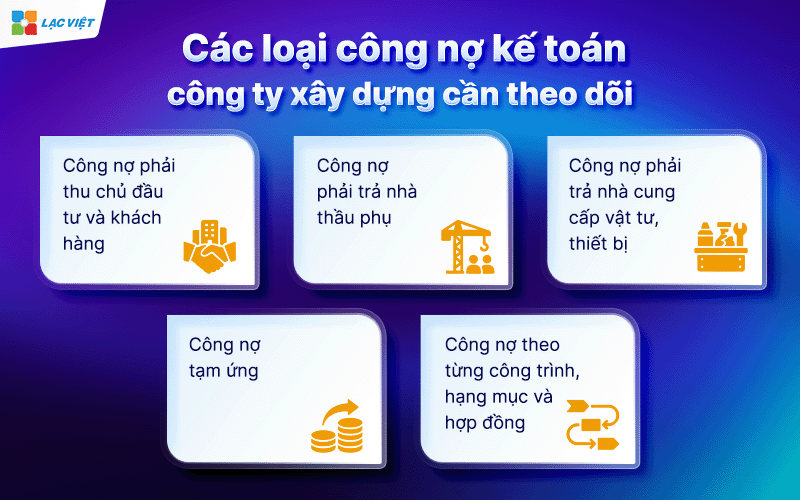 kế toán công nợ công ty xây dựng