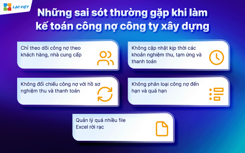kế toán công nợ công ty xây dựng