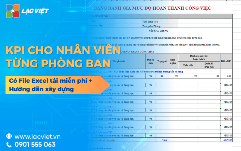 Mẫu đánh giá nhân viên bằng Excel miễn phí 2026 (Kèm file tháng, cuối năm) 