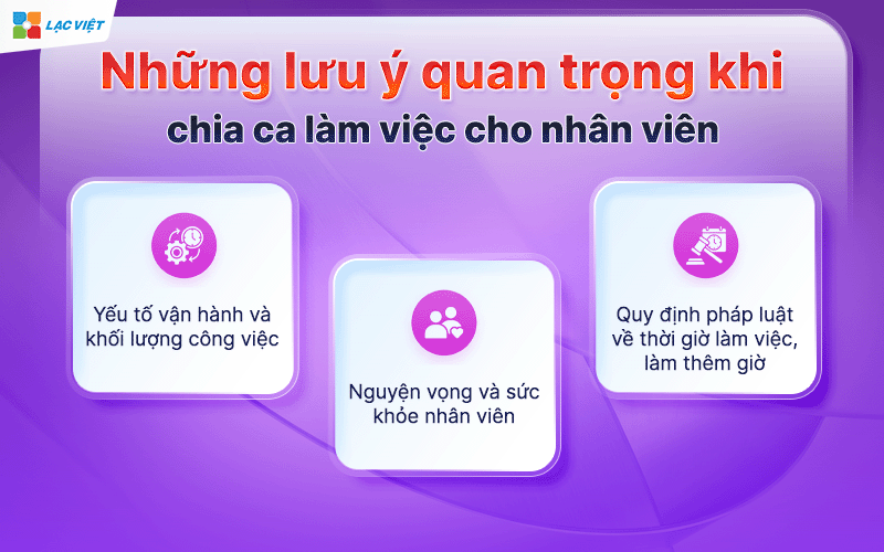 chia 3 ca làm việc