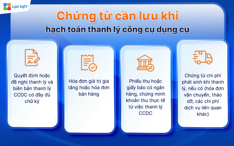 Hạch toán thanh lý công cụ dụng cụ