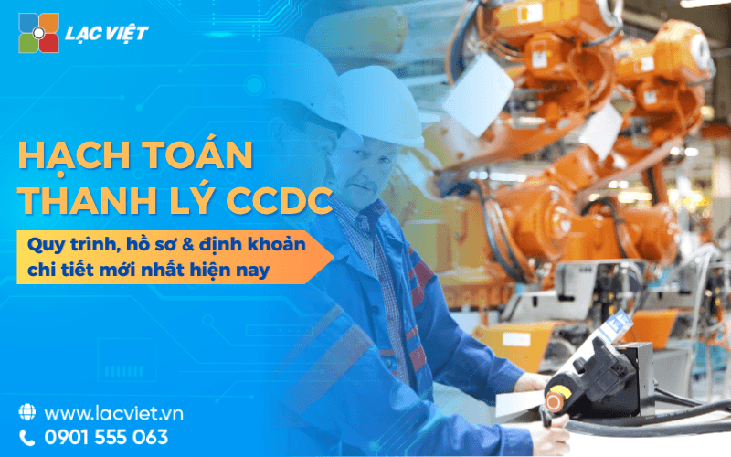 Hạch toán thanh lý công cụ dụng cụ: quy trình, hồ sơ & định khoản chi tiết