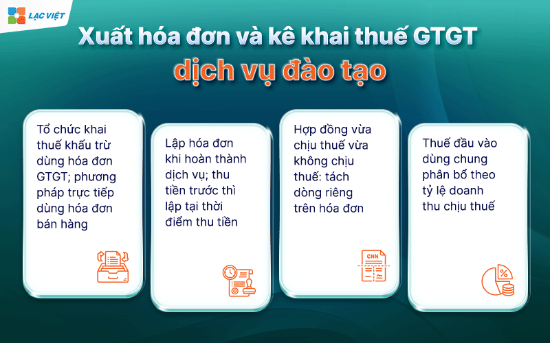 dịch vụ đào tạo có chịu thuế gtgt không
