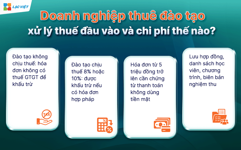 dịch vụ đào tạo có chịu thuế gtgt không